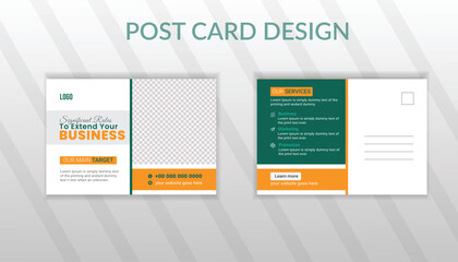 Modern Post Card design