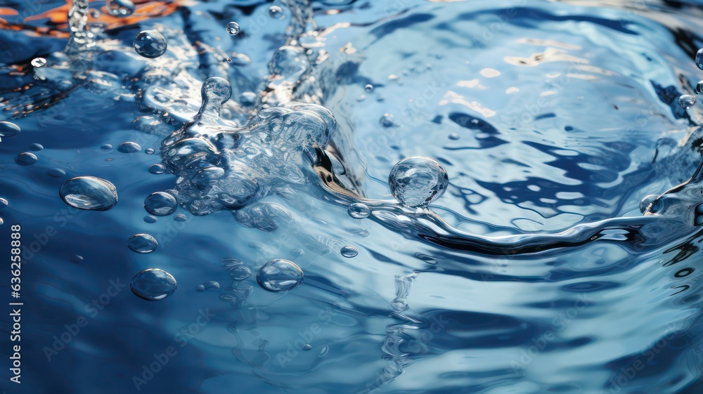 Poster water background created with generative ai