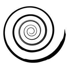 Ink spiral icon