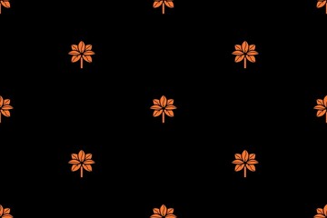 Amaryllis flower set vector art seamless pattern