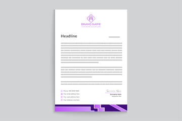 Creative and professional letterhead template