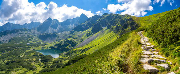 amazing Tatra mountains during summer in Poland