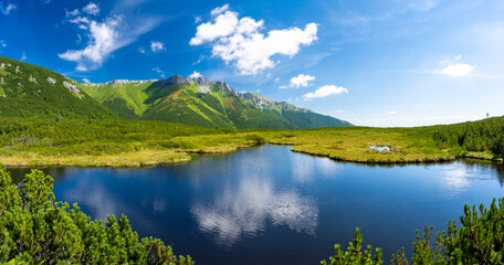 Fototapeta na wymiar amazing Tatra mountains in summer in Slovakia
