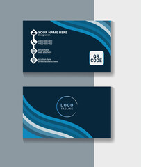 Elegant visiting card design for professional & personal use. Corporate visiting card layout. Double sided card.