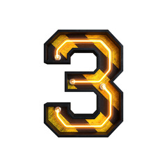 Industrial Alphabet on transparent background, PNG file