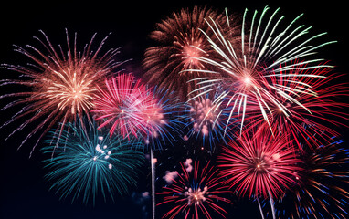 Fototapeta premium fireworks in the night sky