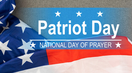 Fototapeta na wymiar Lettering. illustration for Patriot Day. Poster, cards, banners, template