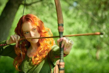 brave archer woman