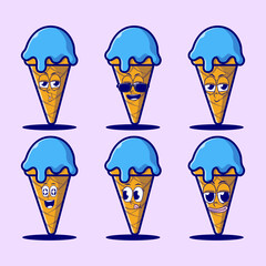 funny vector cartoon emojis