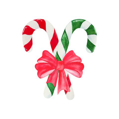 Christmas caramel candy canes candy canes with red bow