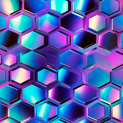 pattern background different bright colors and geometric shapes created with Generative Ai