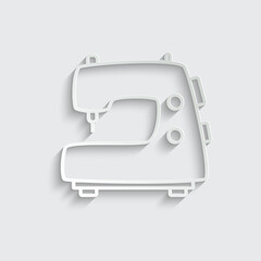 sewing machine icon vector sewing  sign