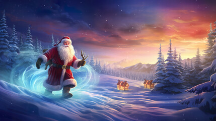 Obraz na płótnie Canvas Santa Claus - Christmas