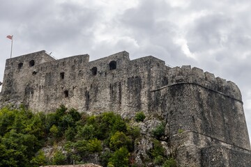 Fototapeta na wymiar Forte Mare Fortress, a part of the Herceg Novi Old Town, Montenegro