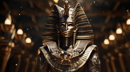 Osiris - The egyptian god of the afterlife.generative ai
