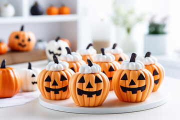 Pumpkin, Skeleton, and Spider-Inspired Cakes: Whimsical Delights in a Scandinavian Kitchen