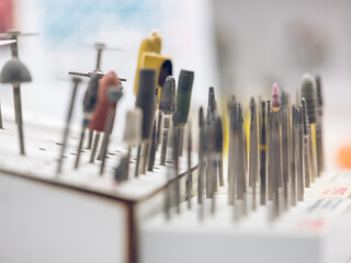 Polishing tools for work of dental technician