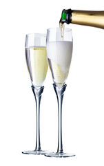 a glass of champagne