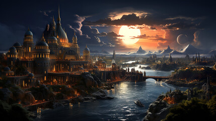 Captivating Views of The Legendary Lost City Of Atlantis