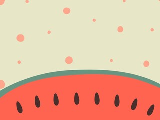 background with watermelon