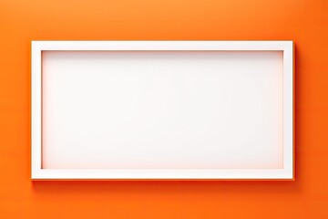 Obraz premium orange rectangle frame with copy space or blank space for an announcement, business background