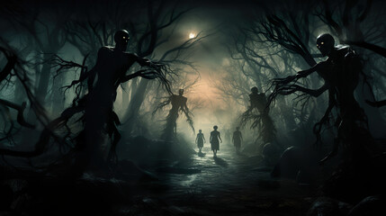 Scary Halloween Composition