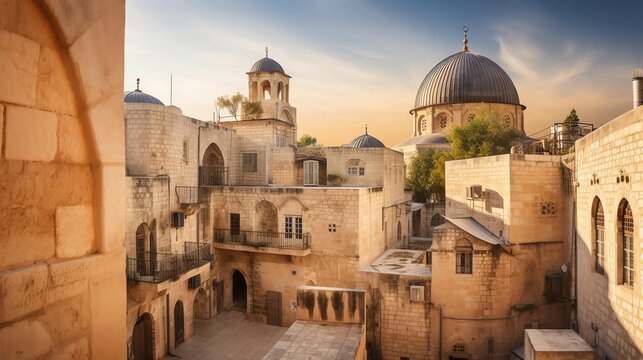 Israel  Jerusalem, the Western Wall israel Ai genretad