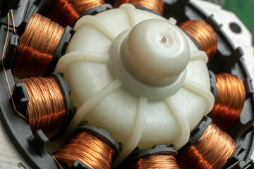 electric motor, magnetic drive, copper coils