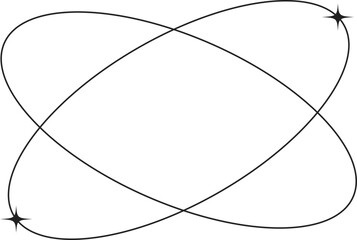 Sparkle Monoline Aesthetic