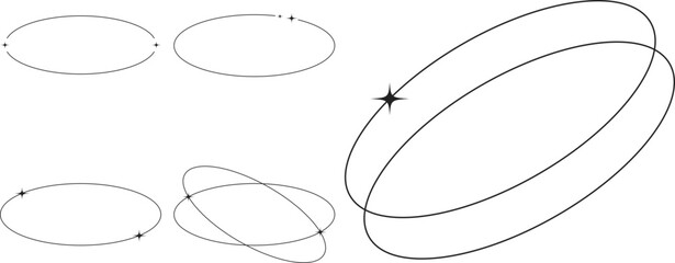 Sparkle Monoline Aesthetic