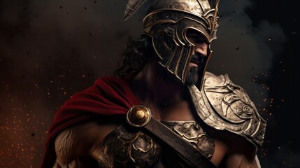 Ares - The greek god of war.generative ai
