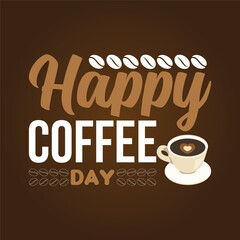 International Coffee Day Vector Design
