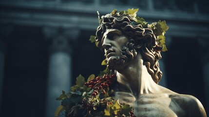 Dionysus - The greek god of wine.generative ai
 - obrazy, fototapety, plakaty