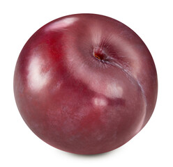 Plum isolated on white