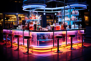 Neon Cocktail Bar