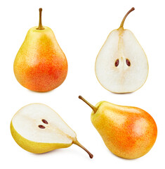 Pear isolated on a white