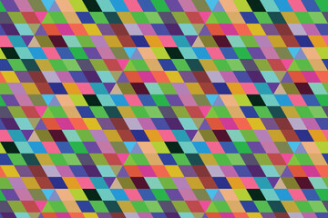 seamless pattern with colorful rhombus, rhombus pattern background design, 3d rendering shape with multiple colors