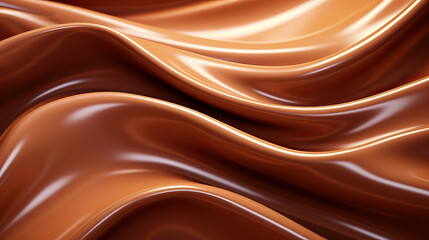 Fototapeta premium Liquid caramel syrup. Background of caramel paste. Curl of caramel. Texture Close up, top view. Cream