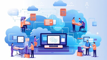 Modern IT Technology illustration