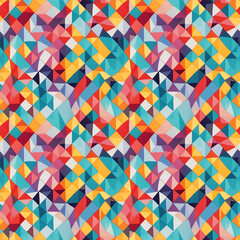 Simple colorful geometric pattern, seamless pattern. Design for carpet, mat, rug, shawl. Template Illustration. Wallpaper pattern. Illustration style.