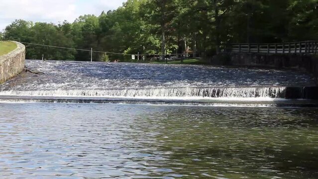 Whipple Dam State Park Dam Spillway Waterfall Jackson Twp. Huntingdon County Pa.