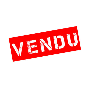 Tampon avec texte vendu