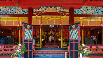 Fukuoka, Japan - Nov 30 2022: Dazaifu Tenmangu  shgrine dedicated to the spirit of Sugawara...