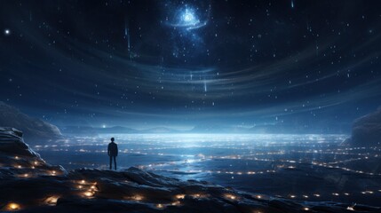 Obraz premium night sky and stars. Generative AI