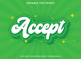 accept editable text effect template use for font style logo