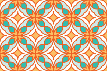 Fototapeta premium Seamless abstract geometric shape pattern