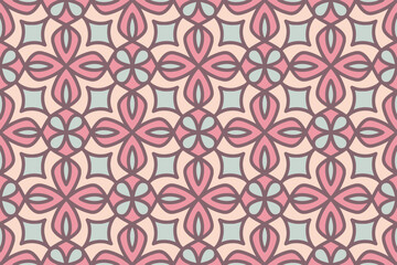 Seamless abstract geometric shape pattern