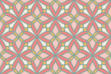 Seamless abstract geometric shape pattern