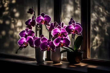 Foto op Canvas orchid in a vase © Mehwish