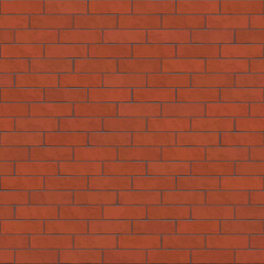 Dark red brick wall texture. Grunge seamless slanted texture. Neat dark red ceramic brick wall.